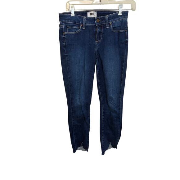 PAIGE Verdugo Transcend MidRise Ultra Skinny Crop Jeans 26 Casual Normcore - Picture 2 of 8
